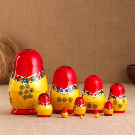 Nesting doll "Anyuta" 10 puppet-1