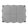 Distribution box Ural Pak, 190x140x120, IP 55, 10 VX, gray, KO-65027190-012