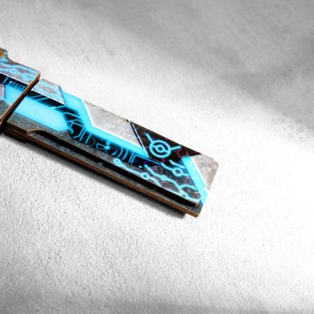 The souvenir is wooden "Tanto knife", in a scabbard, blue-4