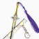 Souvenir weapon suspended mini "Genshin Sword", keychain, 21 cm, gold with purple