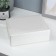Casket to the leatherette for jewelry "banged" snow -white 8.5x23.5x19 cm
