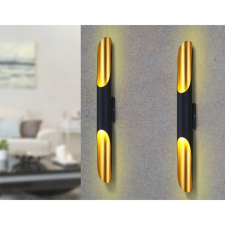Wall lamp with a change of lamp Ambrella Light, Wall, FW237, G9, Black color, gold-2