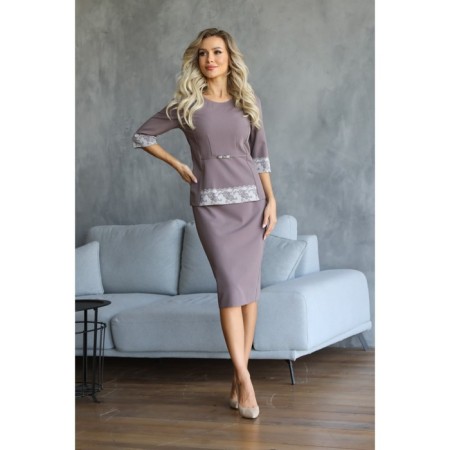 Female suit, size 42, lilac color-11