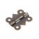 Iron loop, 25x21x0.35 mm, bronze color, 100 pcs