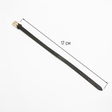 Watch strap, female, 8 mm, L-17 cm, genuine leather, brown-1