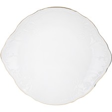Bernadotte cake plate, decor “Gold Gold”, 27 cm