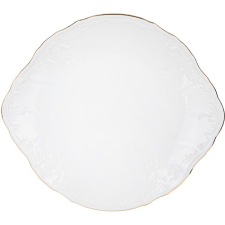 Bernadotte cake plate, decor “Gold Gold”, 27 cm