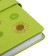 The diary is notathered, A5, 140l, cage, region, with a refrain, flowers, green