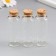 Decor for creativity Glass "A bottle with a cork" set of 3 pcs 40 ml 8x3x3 cm