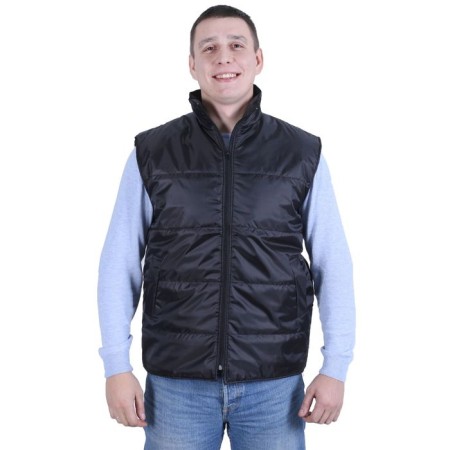 The vest is insulated, p. 52-54, black color