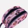 Road cosmetic bag on a zipper, with a handle, pink color
