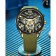 Men's wrist watches, D-4.6 cm, with a chronograph, 3 atm, luminous, green