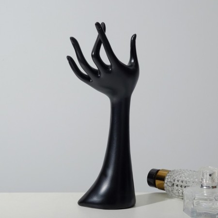 Stand for jewelry "Hand" 9.5 × 7 × 24, black color-1