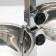 Stand with bowls, 2 x 700 ml, height 40 cm, collapsible with an upper latch, chrome