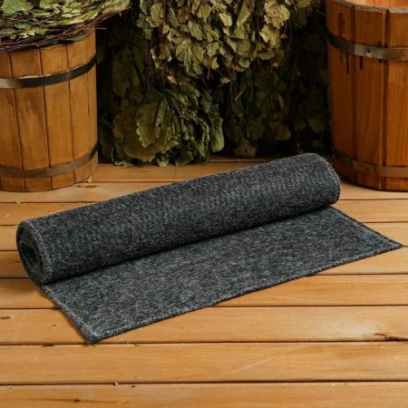 Bath mat "Tsarist size" 160 × 50 cm, black-1