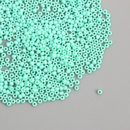 Glass 12/0 "Green Water" smooth No. 668 450 g-1