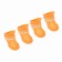 Rubber boots "All-terrain vehicle", set of 4 pcs., Rr. M (sole 5 x 4 cm), orange