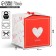 Gift folding box, packaging, “love”, 18 x 18 x 18 cm