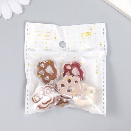 Busina Plastic "Coffee aroma. Law" Gloss Mix 2.3x2.5x0.9 cm-3