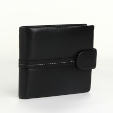 Male purse on the button, separation for SIM cards, black color