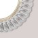 Wall mirror, in the openwork case, 51x51 cm, silver with gold