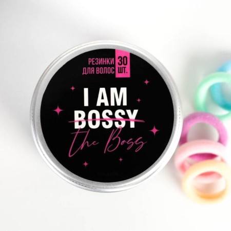 Набор резинок для волос «I am the boss», 30 шт., МИКС-1