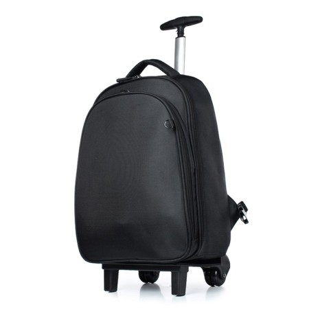 A backpack on a cart, synthetic fabric, 310x430x130 cm, black