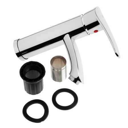Zein Z3718 sink mixer, single -leaf, pour length 12 cm, plastic, chrome-4