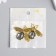 Decor for creativity metal, rhinestones "fly" gold 3.5x4.7 cm