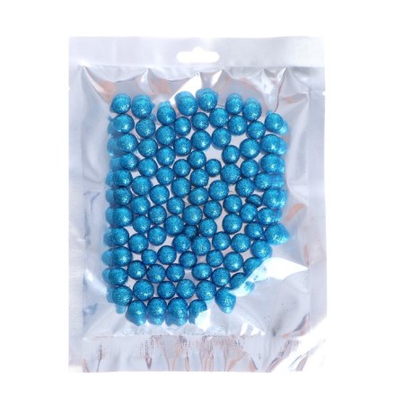 Figure for crafts and decor "Shar", set 40 pcs., Size 1 pc. 0.8-1.2 cm, blue color-2
