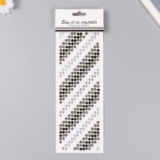 Rhound rhinestones d 6 mm, black