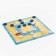 Set for playing 2 in 1 checkers + Mill "Sea", 32 x 32 cm, white and blue checkers