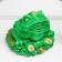 Piggy bank "Toad on money" Green, 22x25x23cm