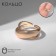 The ring “minimal” the tuo thread, the color is gold, dimensionless