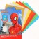Color paper with sparkles, A4, 12 sheets, 12 colors, non-stated, bilateral, in the folder, 80 g/m², Spider-Man, Spider