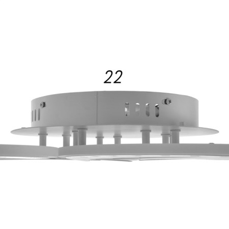 Causteen with PDU 1500/5 LED 160W 3000-6000K Dimmer white 58x58x7.5 cm Bayerlux-5