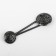 Decorative fastener, d = 2.5/3 cm, black color