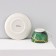 Service Porcelain Tea shade "Malachite box", 12 items: 6 cups 250 ml, 6 saucer d = 15 cm, green color