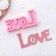 Mold "Love", silicone, 14.5 × 7.5 cm, pink color