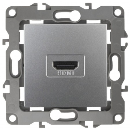 Roset HDMI, IP20, ERA12, aluminum