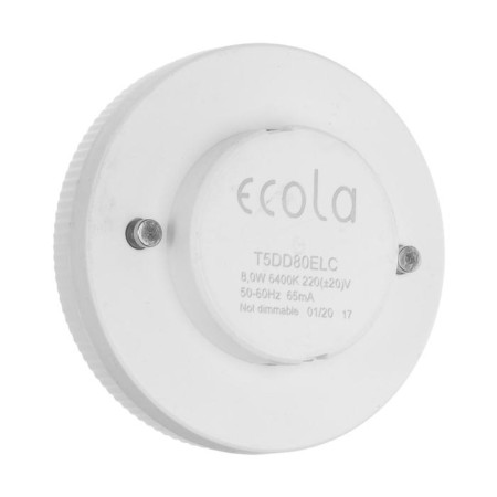 LED LED ECOLA LIGHT, GX53, 8 W, 6400 K, 220 V, 27x75 mm, matte glass-1