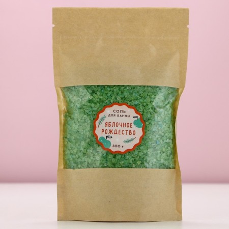Bath salt, 300 g, apple aroma, pure happiness-3