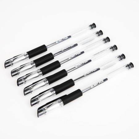 Gel pen, black pasta 0.7mm "Artfox"-3