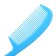A set of combs with a rattle "Baby", 2 pcs., Blue color, Mix drawing