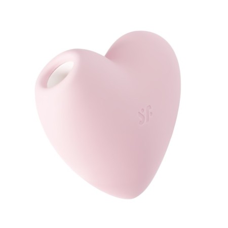 Vacuum-wave contactless stimulator of the Satiffyer Cutie Heart, silicone, pink color-14