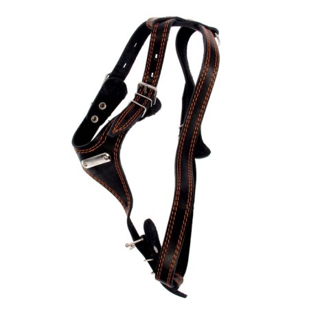 Leather slide "Guard", 2.5 cm, Osh40-66 cm, og 81-100 cm, black-1