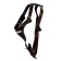 Leather slide "Guard", 2.5 cm, Osh40-66 cm, og 81-100 cm, black