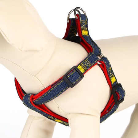 Shleka "Jeans", red lining, width 1.5 cm, Osh 35-50 cm, OG 35-50 cm-1