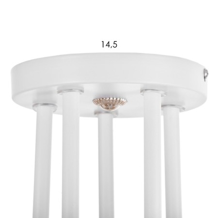Gabriel chandelier 5x60W E27 white 46x46x28cm-7