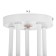 Gabriel chandelier 5x60W E27 white 46x46x28cm